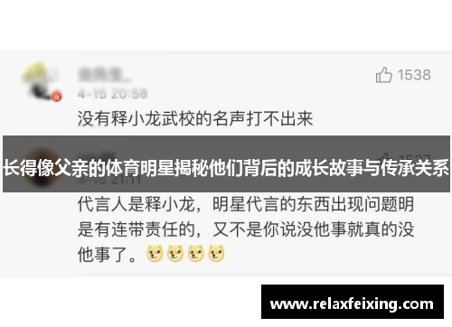 长得像父亲的体育明星揭秘他们背后的成长故事与传承关系